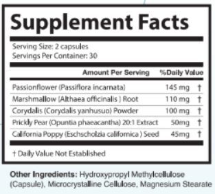 Nervion supplement facts
